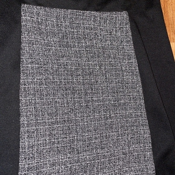 Anne Klein women’s dress 12 sheath knee length black white Stetch work business - Picture 2 of 6